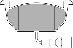 ÖN BALATA ÜSTTEN KULAKLI GOLF VII -A3-LEON-OCTAVIA 12 GDB 2080 146x57-DELPHI LP3146-5Q0698151C-5Q0698151H-5Q0698151E