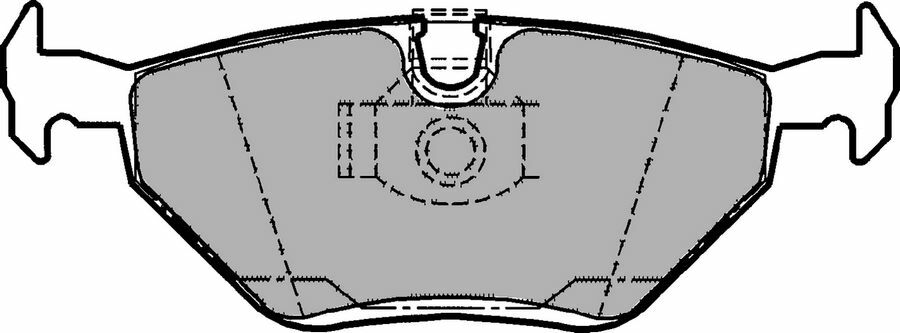 FREN BALATASI ARKA BMW E39-DELPHI LP1107-34216761281