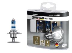 AMPUL 12V H4 60/55 P43t NIGHT VISION 150 FAZLA 20 BEYAZ IŞIK-WOLFRAM 22144 NV