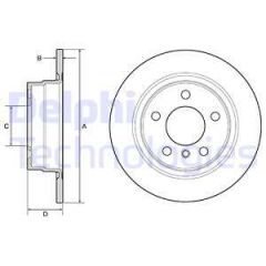 FREN DISKI ARKA BMW F20 F21 F22 F23-DELPHI BG4649C-34216792225