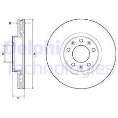 ÖN FREN AYNASI ASTRA L 21 COMBO E 18 BERLINGO 18 C4 13 PARTNER 18 308 II-III 13 RIFTER 18 283x48x5DL HAVALI-DELPHI BG4669C-9803918180-1647867480-1647867480