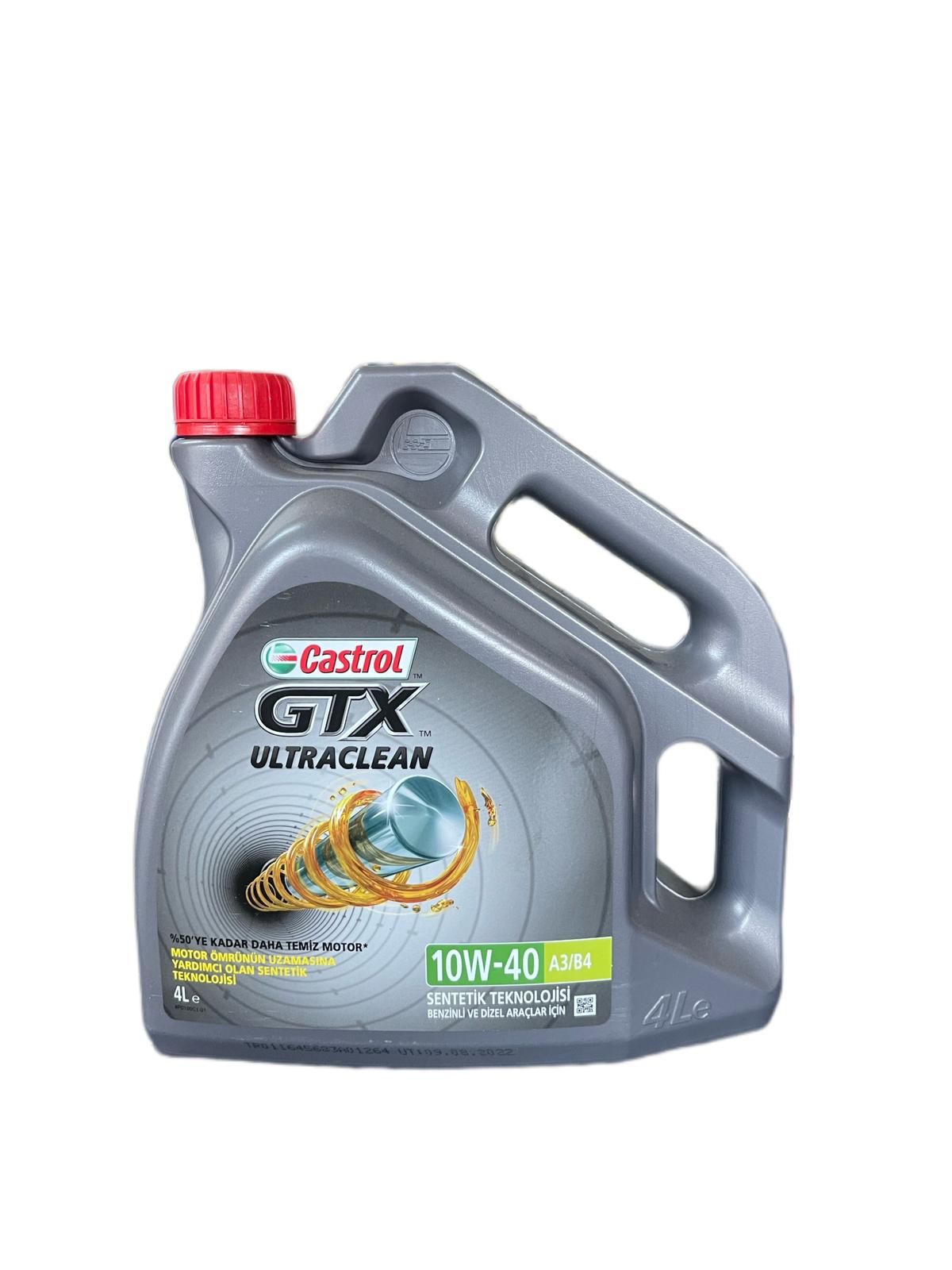 Castrol GTX Ultraclean 10W-40 A3/B4 Motor Yağı 4 Litre