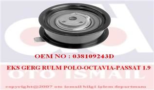 EKSANTRİK GERGİ RULMANI GOLF4-BORA-A3-TOLEDO 1.9 TDI AGR-ALH-AHF-INA 531044030-038109243N-038109243F-038109243G