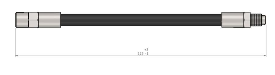 FREN HORTUMU ARKA 227mm BMW E30 E36 E46 E34 E32 AUDI A6 94 97-CAVO C800002A-34324051524 -803611775