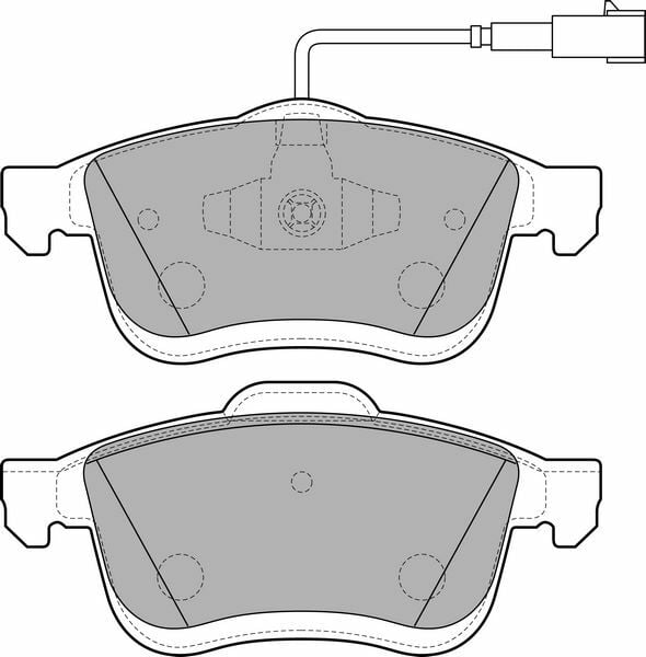 ÖN BALATA DOBLO 1.4 1.3D 1.6D 2.0D 10 COMBO 1.4 12 1.3CDTİ 12 1.6CDTİ 12 2.0CDTİ 12 FTE KIRMIZI KUTU-VALEO-77364929-77365311-77365396-WVA24727