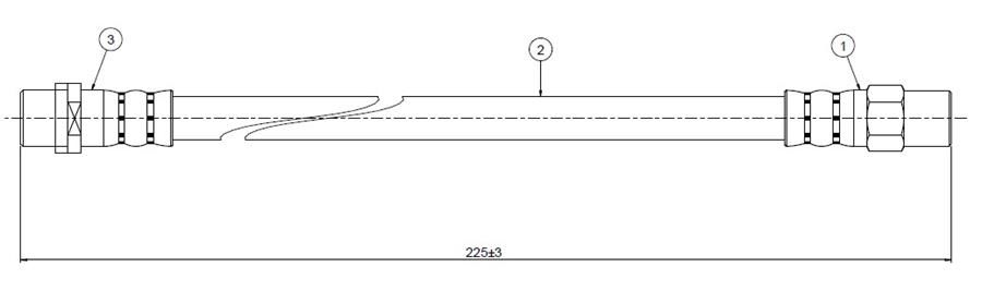 FREN HORTUMU ARKA BMW E36 E46-CAVO C800403A-34321159524