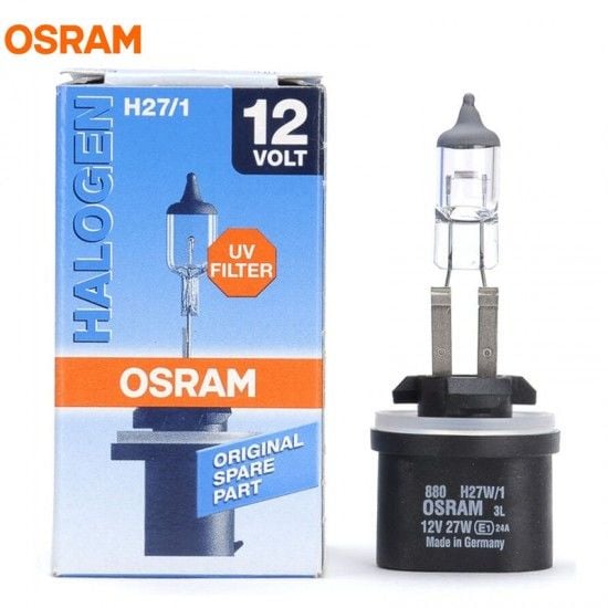AMPUL 12V H27/1 27W PG13 TEK TELLİ FAR VE SİS-OSRAM