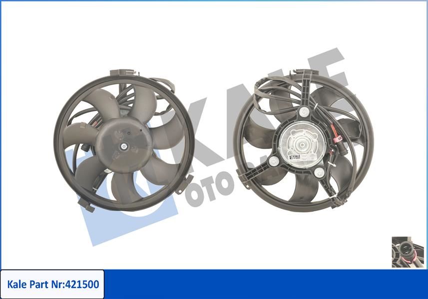 FAN MOTORU PERVANELİ AUDI A4-A6-A8-CABRIOLET-VW PASSAT 80W-280mm-KALE 421500-8D0959455B