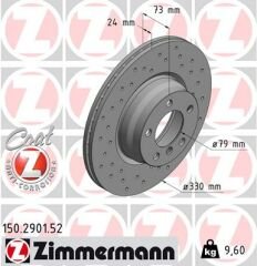 ÖN FREN AYNASI BMW 2 F22-F87 3 F30-F80 3 F31 DELİKLİ 0986479A06-DF8050-ZIMMERMANN 150.2901.52-6792221-34116792221