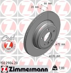 ARKA FREN AYNASI BMW 3 F30-F80-F31-F34 4 F32-F82-F36 986479622-DF6512S-ZIMMERMANN 150.2904.20-6792233-34216792233-6864899