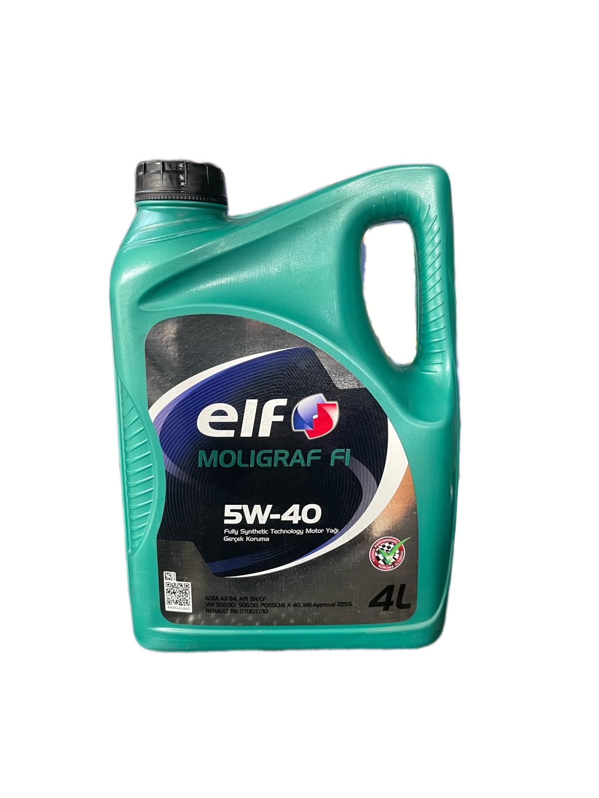 Elf Moligraf F1 5W-40 4 Litre Motor Yağı