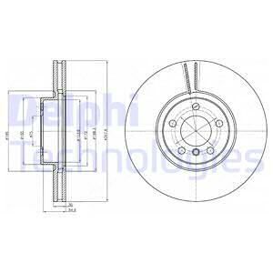 FREN DISKI ON BMW E70 E71 E72 F15 F16-DELPHI BG9063C-34116886477-34116793244