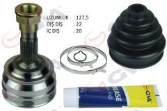 AKS KAFASI DIŞ ÖN FIAT TEMPRA 1.4i 92-99 22x20x46.8 127.5mm-GVA 4426120K-92601903-7659169