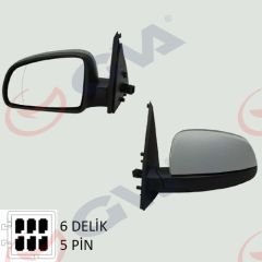 DIŞ DİKİZ AYNASI SOL MERIVA A 03 ELEKTRİKLİ ISITMALI ASTARLI ASFERİK 5 FİŞ VM-331EHPAL-GVA 1090736-6428171-13148952