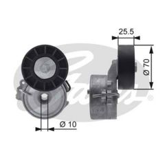 ALTERNATÖR GERGİ RULMANI KÜTÜKLÜ P206-306-406-607-806-PARTNER-BOXER-C5-BERLINGO DW10 2.0HDI-2.2HDI-GATES T38392-5751.55-9634465780-9636355180