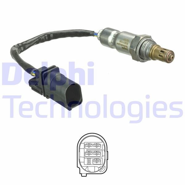 Ön OKSİJEN SENSÖRÜ CITROEN-DS-PEUGEOTCITROEN Berlingo.Berlingo MultiSpace.C3.C3 Picasso.C4.C4 Aircro-DELPHI-1618NC