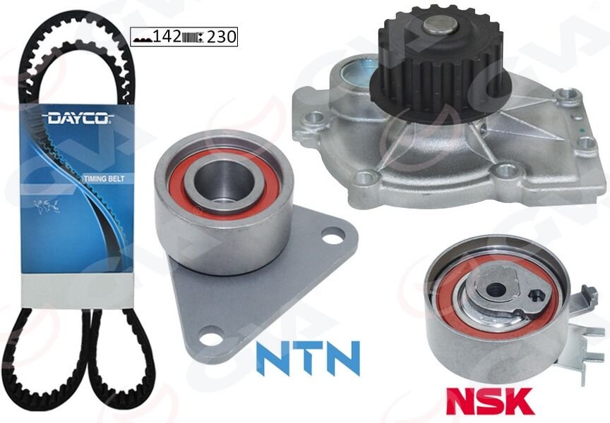 DEVİRDAİMLİ EKSANTRİK GERGİ KİTİ 142x230 LAGUNA 2.0 16V 95-01 -SAFRANE II 2.0 96-00 -VOLVO S40 99-04-GVA-7438610040-7701471520-8610040