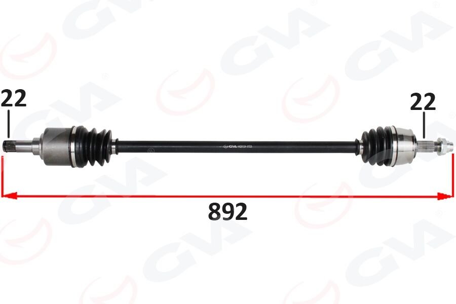 KOMPLE AKS SAG ON FIAT GRANDE PUNTO 199 1.2 MPI M-T 05-12-GVA 4428124-55700559-71789837-46308339