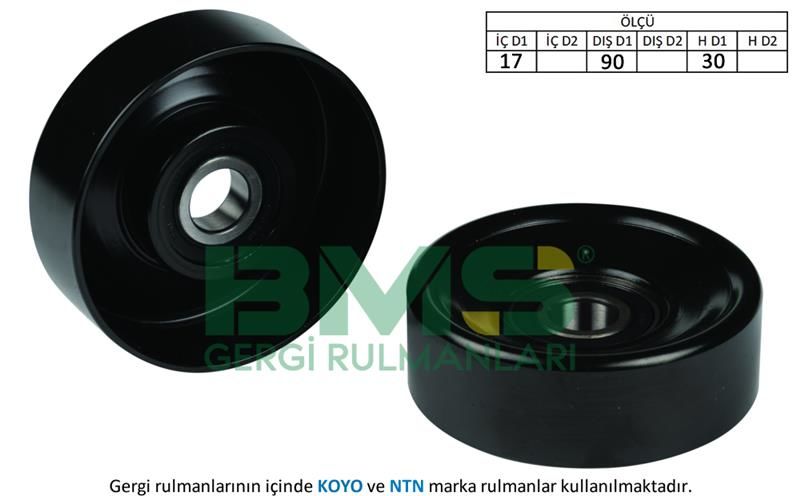 ALTERNATÖR GERGİ RULMANI FIESTA 1.8DI 00- -FOCUS 1.8TDCI-1.8DI-1.8TDDI 98-04 -TOURNEO CONNECT 1.8D-BMS 058-98FF19A216BB-98FF19A216BD-1118677