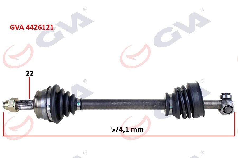 KOMPLE AKS SOL TEMPRA 1.4i 92-99 574mm-GVA 4426121-7694584