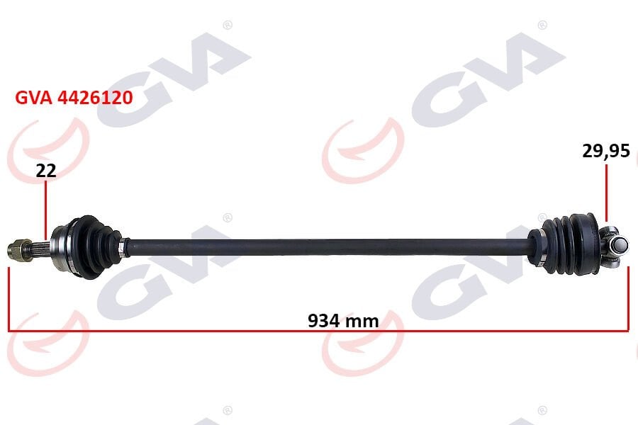 KOMPLE AKS SAĞ TEMPRA 1.4i 92-99 934mm-GVA 4426120-7735107