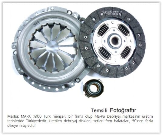 DEBRIYAJ SETI RULMANLI BMW M52 E36 E39 E38-MAPA 009240800-21211223502-21211223534-21211223602