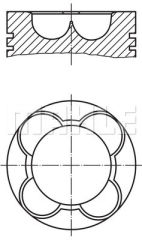PISTON SEGMAN 84.00mm STD BMW M57 D30 E46 E60 E90 E92 E65 E66 E83 E53-MAHLE 081PI00108100-11257799357