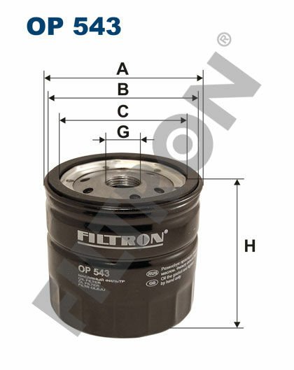 YAĞ FİLTRESİ FIESTA 1.8DI-FOCUS 1.8TDCI-1.8DI/TDDİ-1.8T-CONNECT 02 14 1.8TDCI TRANSIT T15-T12 2.5TD 95 01-FILTRON OP543-4M5Q6714BA-4M5Q6714B1A-1322152