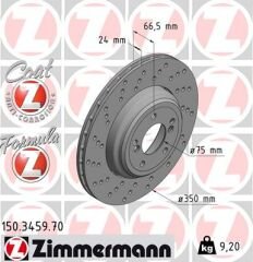 FREN DISKI ARKA SOL BMW M3 E90 E92 E93-ZIMMERMANN 150.3459.70-34212283387-34212283803
