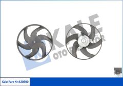 FAN MOTORU CITROEN BERLINGO-XANTIA-ZX-XANTIA-XSARA PEUGEOT P306-P406-PARTNER 250W-335mm-KALE-1250.F1-1253.64-1253.35