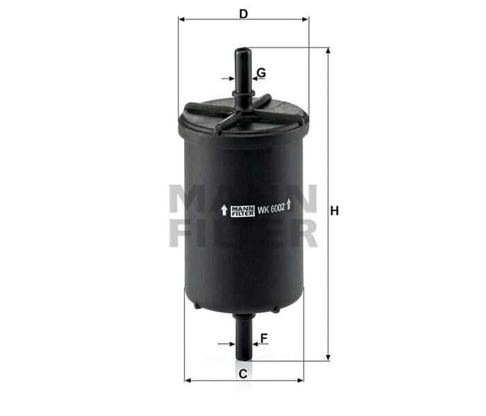 YAKIT FİLTRESİ CLIO-ESPACE-KANGOO-LAGUNA-MEGANE-TWINGO-TRAFIC-PARTNER- BERLINGO-EXPERT-206-306-307-407-VIVARO-C5-MANN-1567.A5-7700845961-16400JD51A