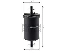 YAKIT FİLTRESİ CLIO-ESPACE-KANGOO-LAGUNA-MEGANE-TWINGO-TRAFIC-PARTNER- BERLINGO-EXPERT-206-306-307-407-VIVARO-C5-MANN-1567.A5-7700845961-16400JD51A