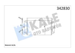 KLİMA KONDENSERİ MGN 99 SCENIC 01-03 LOGAN 07 1.5DCI-1.4 16V-1.6 16V-1.9DCI-2.0 16V AL-AL-KALE 342830-8200182361