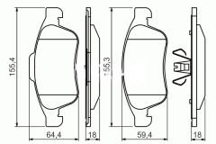 ÖN FREN BALATASI MEGANE III 09 SCENIC III 09 FLUENCE 10 DUSTER 10 LODGY 12 CAPTUR I 13 1.5 DCI 1.6 16V-MY 410A12582R-410A12582R-410600379R-410605961R