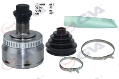 AKS KAFASI DIŞ ÖN A4-PASSAT 1.8T 96-01 ABS Lİ 45 DİŞ 33x30x53 92mm-GVA 4475120K-8D0498099B-8D0498099-8D0407305G
