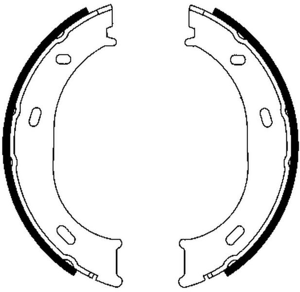 FREN BALATASI ARKA PARK FRENI MERCEDES SPRINTER B901 B904 . VW LT 28-35-46-DELPHI LS1905-A0024205820-2D0698525B