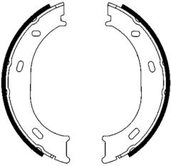 FREN BALATASI ARKA PARK FRENI MERCEDES SPRINTER B901 B904 . VW LT 28-35-46-DELPHI LS1905-A0024205820-2D0698525B