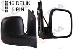 DIŞ DİKİZ AYNASI SAĞ CADDY 04 ELEKTRİKLİ ISITMALI KONVEKS 5 FİŞ VM-375EHR-GVA 1075135-2K1857508A9B9