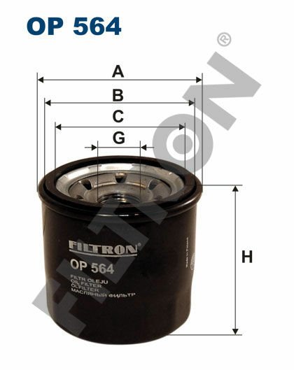 YAĞ FİLTRESİ OPEL AGILA B 1.0-1.2 CHEVROLET KALOS-AVEO-MATIZ 1.2 72HP 03/03 K10B-K12B-FILTRON OP564-95599746-96565412-93193705-25183779