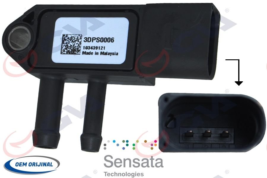 EGZOZ BASINÇ SENSÖRÜ 3 FİŞ CRAFTER-T5-GOLF-PASSAT AXD-BJK-BJM-CAY-BXE 04--GVA 5375053-07Z906051A-03G906051A-076906051A