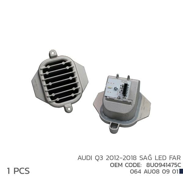 AUDI Q3 2012-2018 SAĞ LED FAR MODÜL 8U0941475C-NIKEN 064AU080901-8U0941475C