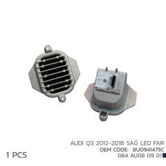AUDI Q3 2012-2018 SAĞ LED FAR MODÜL 8U0941475C-NIKEN 064AU080901-8U0941475C