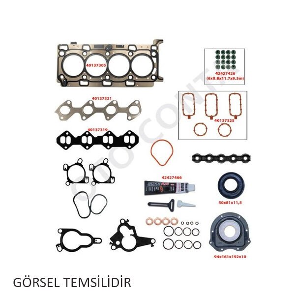 FULL TAKIM SKC TEFLON KÇLİ SKC METAL KARTRLİ FLUENCE-CLIO III-MGN III 1.5DCI K9K 732-734-764-832-780-OTOCONTA