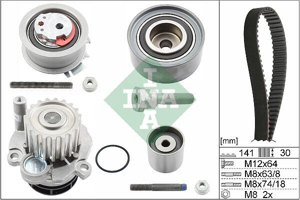 DEVİRDAİMLİ TRİGER SETİ PASSAT-JETTA-GOLF5-OCTAVIA-TOLEDO-A3-A6 2.0 TDI 2007-2011 BKP-BKD-BRE-BLB-INA-03G198119A-03G198119E-03G198119C