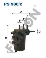 YAKIT FILTRESI RENAULT CLIO II 01 06 SYMBOL 01 09 KANGOO 01 NISSAN NOTE 06 MICRA III K12 03 10 SUZUKI JIMNY 05 1.5 dCI K9K DELIKSIZ-FILTRON PS980.2-7701062190-164001540R-1640100Q0D