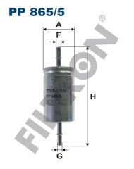 YAKIT FİLTRESİ VOLVO S40 1.6 1.8 2.0 2.4 T5 04 C30 V50 C70 2.4İ 06 FOCUS 1.6 1.8 98-04 2.0 04-FILTRON PP865.5-3M519B072CH-8616804-LFHH20490A