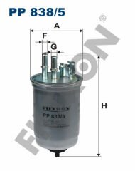 MAZOT FILTRESI CONNECT 1.8TDCI 75PS 02 05 FOCUS 1.8TDCI 75PS -90PS 01 05-FILTRON PP838.5-2S719155AB-1230621-1150868