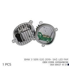 BMW 3 SERI G20 2019- SAĞ LED FAR MODÜL 63118496136-NIKEN 064BW274101-63118496136