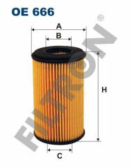 YAĞ FİLTRESİ CLIO 1.2 98-03 - KANGOO 1.2 97- -EXP 1.2 97- - TWNG 1.2 96--FILTRON OE666-8200025862-8200042833-7700126705