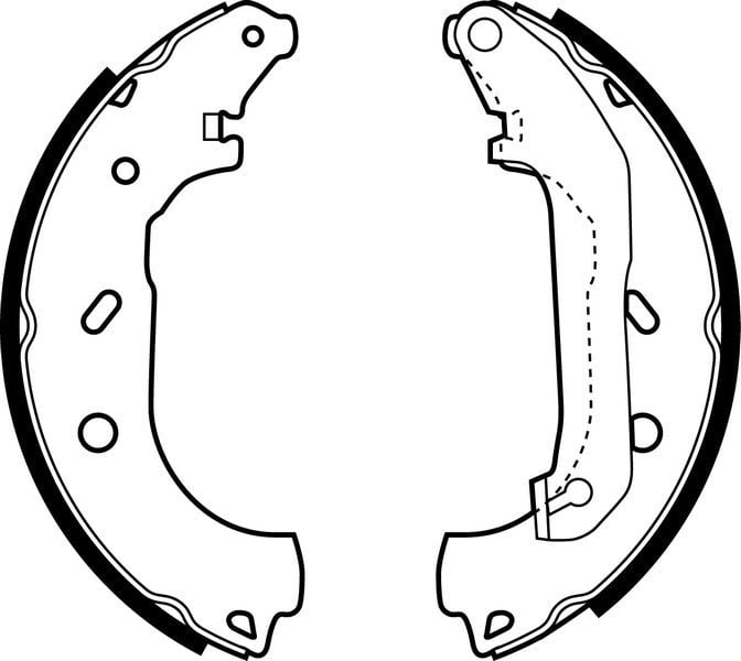 ARKA PABUÇ BALATA TRANSİT TOURNEO CONNECT 1.8 1.8Dİ 1.8TDCİ 02-12.2013 228x57-DELPHI LS1940-4387344-5039061-2T142200AC